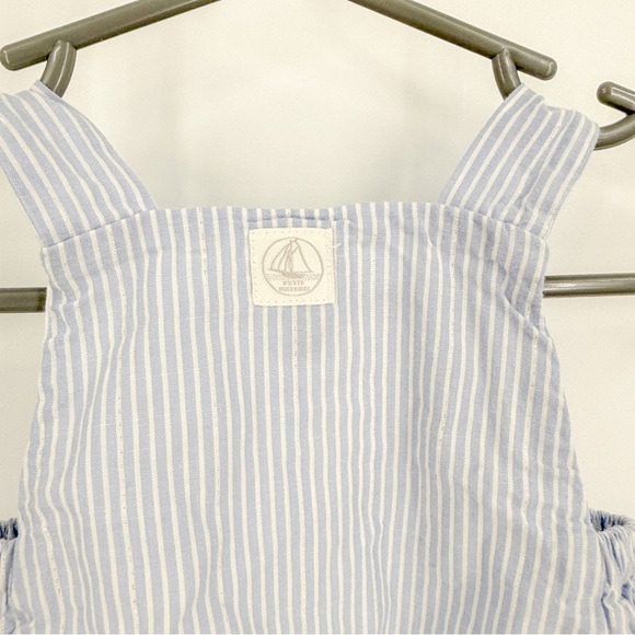Petit Bateau Blue Romper with Vintage Bubble Silhouette - Picture 3 of 4